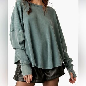 We the Free waffle knit top